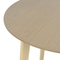 Beliani SANDY - Round dining table - Light wood color - 90 cm - MDF