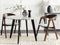 Beliani YUBA - Dining room chair set of 2 - Gray - Polyester