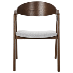 Beliani YUBA - Dining room chair set of 2 - Gray - Polyester