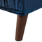 Beliani GRENA - Corner sofa 3-seater - Blue - Left side - 231 cm - Velvet