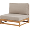 Beliani TIMOR II - Garden bench 4-seater - Light wood color - FSC® acacia wood