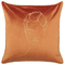 Beliani CROCUS - Decorative cushion set of 2 - Orange - 45 x 45 cm - Velvet