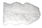 Sheepskin large - ivory