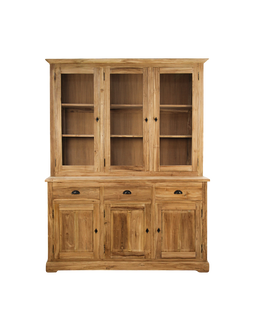Sideboard - 150x50x210 - Natural - Teak/glass