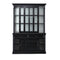 Sideboard Provence - 150x50x220 - Black/white - Pine/glass