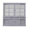 Sideboard Provence - 220x50x220 - Gray/white - Pine/glass