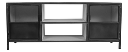 TV Cabinet Bronx - 130x40x55 - Gray/white - Metal