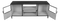 TV Cabinet Bronx - 130x40x55 - Gray/white - Metal