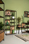 Open shelving unit Levels - 78x35x178 - Natural/black - Mango wood/metal
