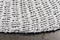 Rug - ø120 cm - White/natural - Raffia/seagrass