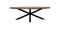 Oval dining table Oakland - 240x120x76 - Natural/black - Mango wood/metal
