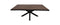 Rectangular table top - 200x100x5 - Walnut brown - Acacia wood