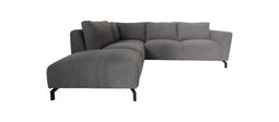 Corner sofa Left 2.5-seater Stockton - 248x261x88 - Alpine - Gray 65