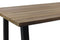 Garden table medium - 220x100x77 - Natural/black - Teak/metal