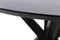 Oval dining table Zurich - 200x100x76 - Black - Acacia wood/metal