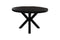 Round dining table - ø120x77 - Black - Recycled mango wood/metal