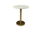Round side table - ø40x55 - White/gold - Marble/iron