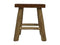 Decorative stool - 28x22x30 - Natural - Teak