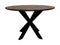 Dining table Mozaik Verona round - 100x100x77 - Natural/black - Mango wood/metal
