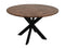 Dining table Mozaik Verona round - 100x100x77 - Natural/black - Mango wood/metal