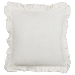 Beliani PIERIS - Decorative cushion set of 2 - White - 45 x 45 cm - Linen