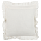 Beliani PIERIS - Decorative cushion set of 2 - White - 45 x 45 cm - Linen