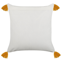 Beliani BILOBA - Decorative cushion - Yellow - 45 x 45 cm - Cotton