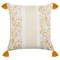 Beliani BILOBA - Decorative cushion set of 2 - Yellow - 45 x 45 cm - Cotton