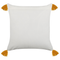 Beliani BILOBA - Decorative cushion set of 2 - Yellow - 45 x 45 cm - Cotton