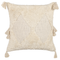 Beliani AVIUM - Decorative cushion set of 2 - Beige - 45 x 45 cm - Cotton