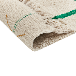 Beliani CETMI - Short pile rug - Beige - 80 x 230 cm - Cotton