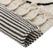 Beliani DOKUZ - Short pile rug - Beige - 140 x 200 cm - Cotton
