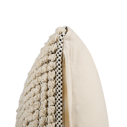 Beliani IRESINE - Decorative cushion set of 2 - Beige - 45 x 45 cm - Cotton
