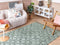 Beliani KARS - Short pile rug - Green - 140 x 200 cm - Cotton
