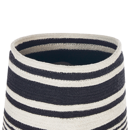 Beliani ARRAH - Basket - White/Black - Cotton