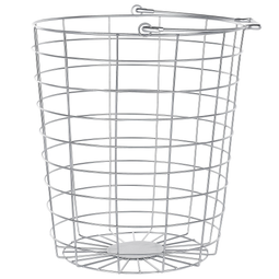 Beliani AYAPAL - Basket stand - Silver - Metal