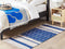 Beliani KONDHALI - Modern rug - Blue - 80 x 150 cm - Cotton