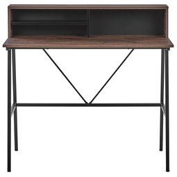 Beliani FOSTER/HARISON - Desk set - Dark wood color - Chipboard
