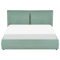 Beliani BAJONNA - Bed with storage space - Green - 160 x 200 cm - Velvet