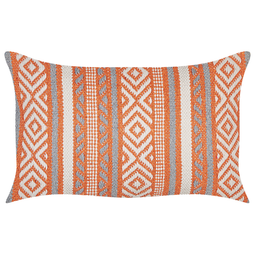 Beliani INULA - Decorative cushion set of 2 - Orange - 30 x 50 cm - Cotton