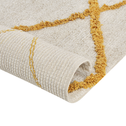 Beliani BEYLER - Rug - White - 160 x 230 cm - Cotton