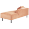 Beliani LE CRAU - Chaise longue - Pink - Left side - Velvet