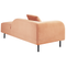 Beliani LE CRAU - Chaise longue - Pink - Left side - Velvet