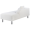 Beliani LE CRAU - Chaise longue - White - Left side - Polyester