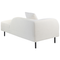 Beliani LE CRAU - Chaise longue - White - Left side - Polyester