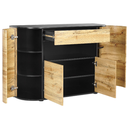 Beliani JEROME - Sideboard - Light wood color - MDF