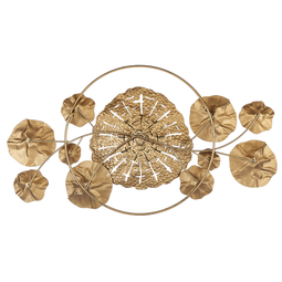 Beliani CHROMIUM - Wall decoration - Gold - Iron