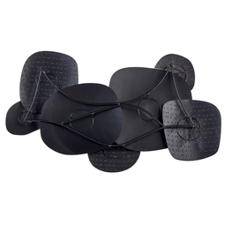 Beliani HAFNIUM - Wall decoration - Black - Iron