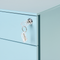 Beliani CAMI - Office cabinet - Blue - Steel