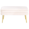 Beliani DURHAM - Bench - White - Velvet